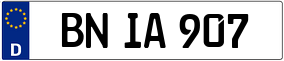 Truck License Plate